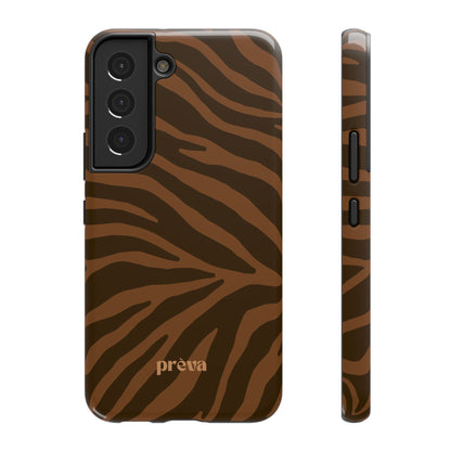 Brown Tiger Stripe Phone Case