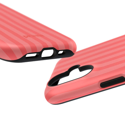 Coral Stipes Phone Case