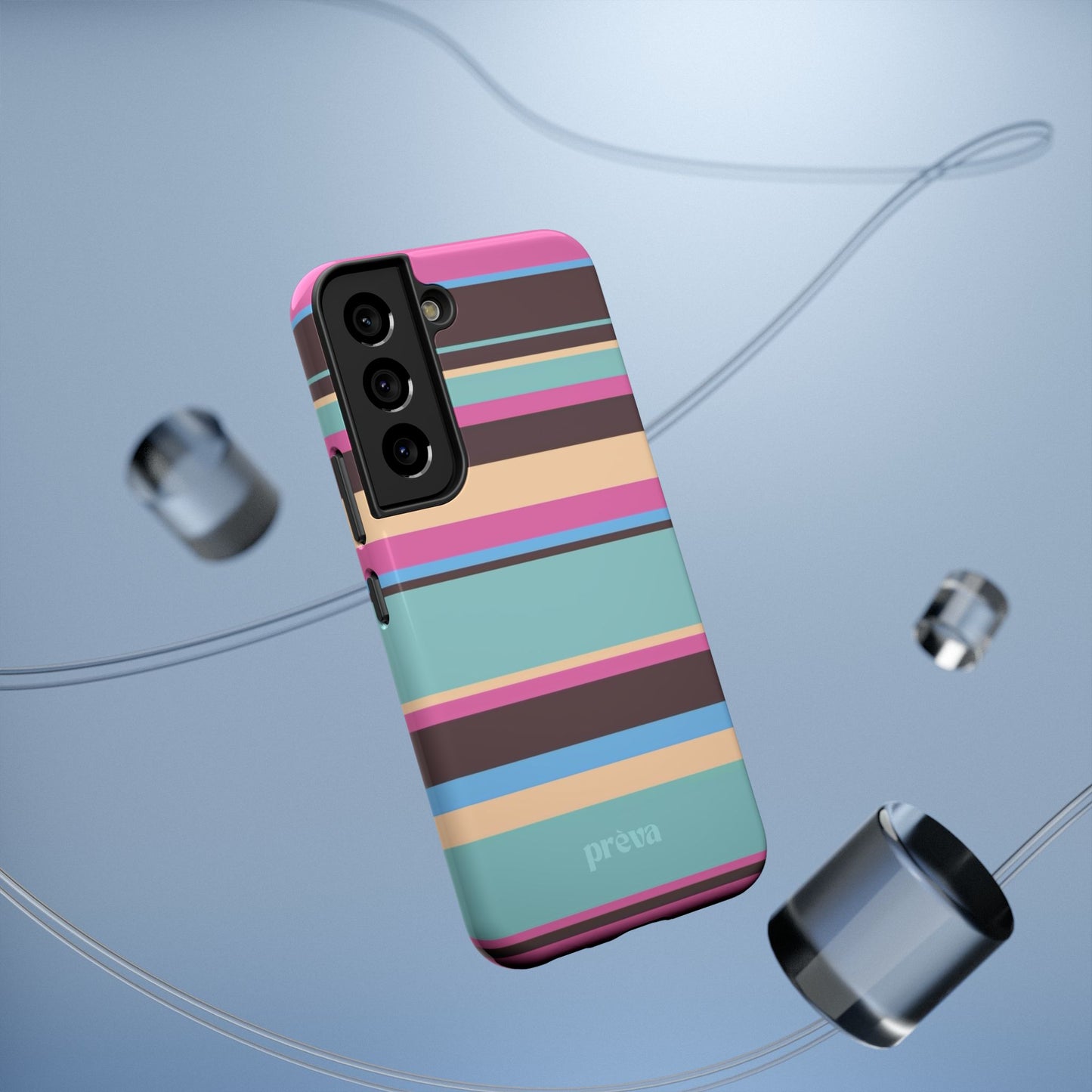 Cocoa Palm Stripes Phone Case