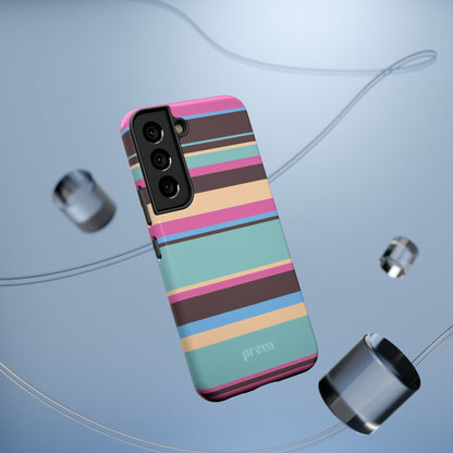 Cocoa Palm Stripes Phone Case
