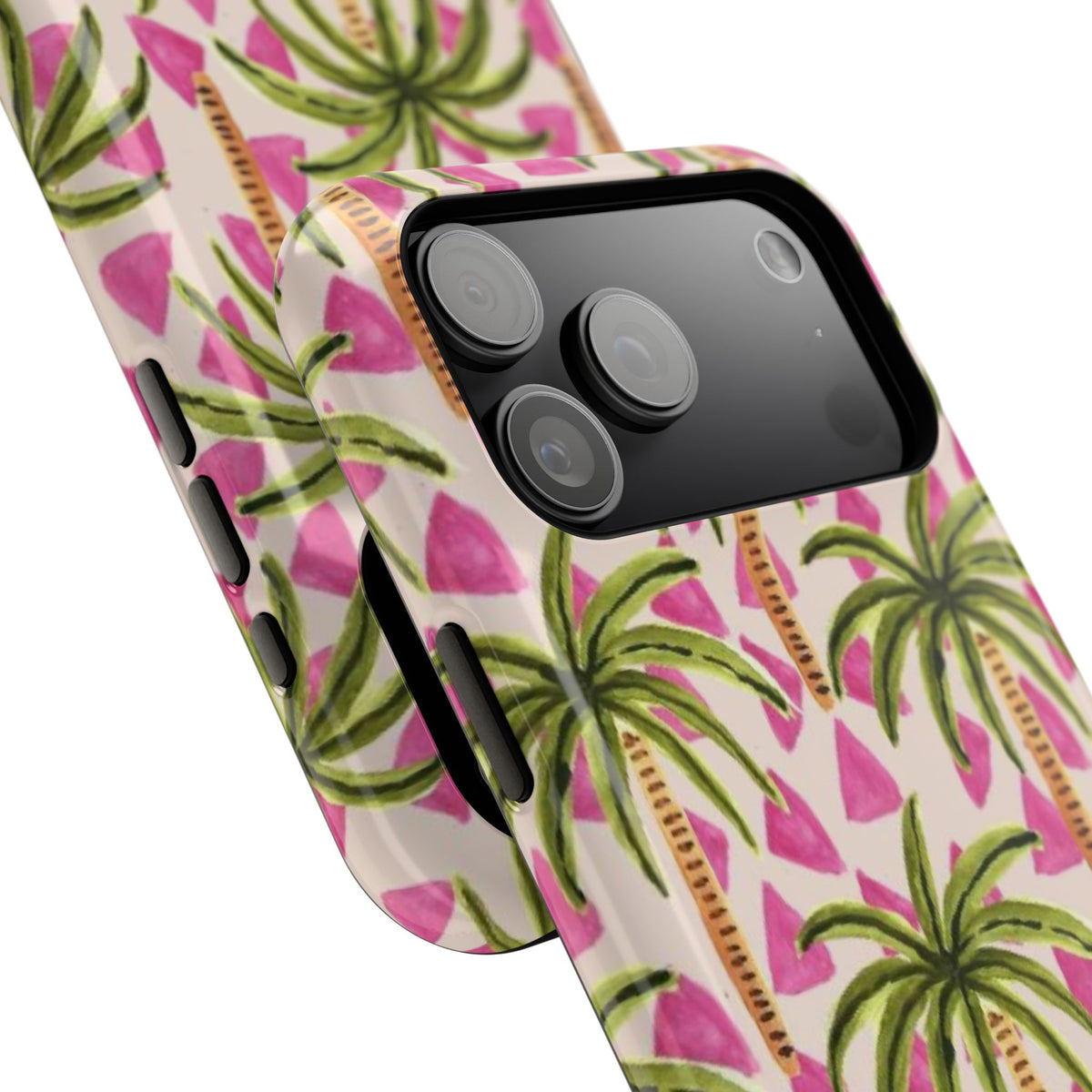 Phone Case — Pink Palm Tree Impact-Resistant Protector
