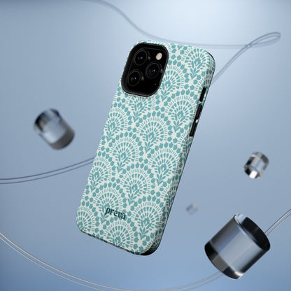 Aqua Lace Pattern Phone Case