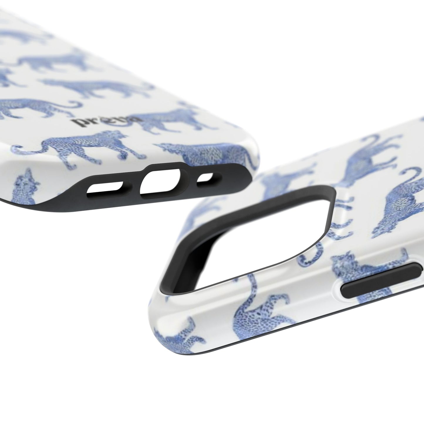 Blue Leopard Pattern Phone Case