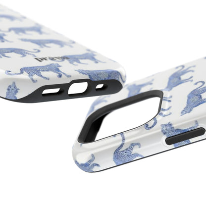 Blue Leopard Pattern Phone Case