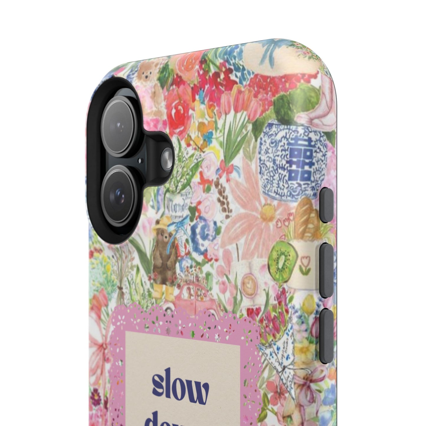 Slow Down Flowers x notsoken Phone Case