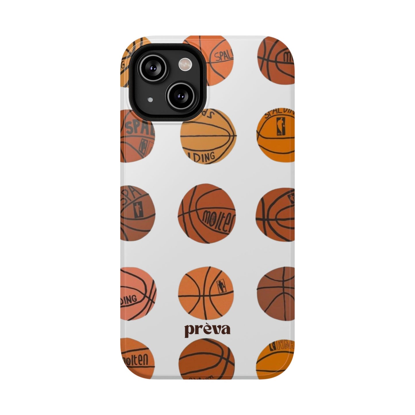 White Basketball Phone Case