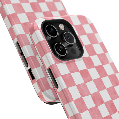 Pink Checkers Phone Case