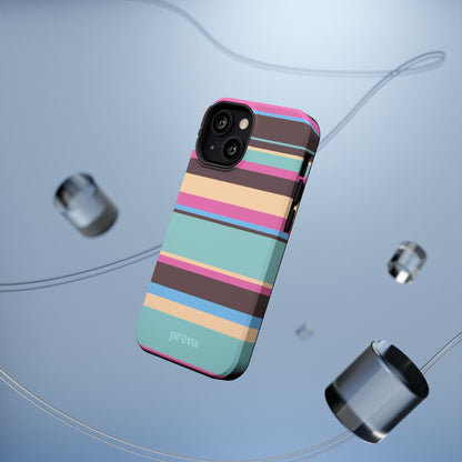 Cocoa Palm Stripes Phone Case