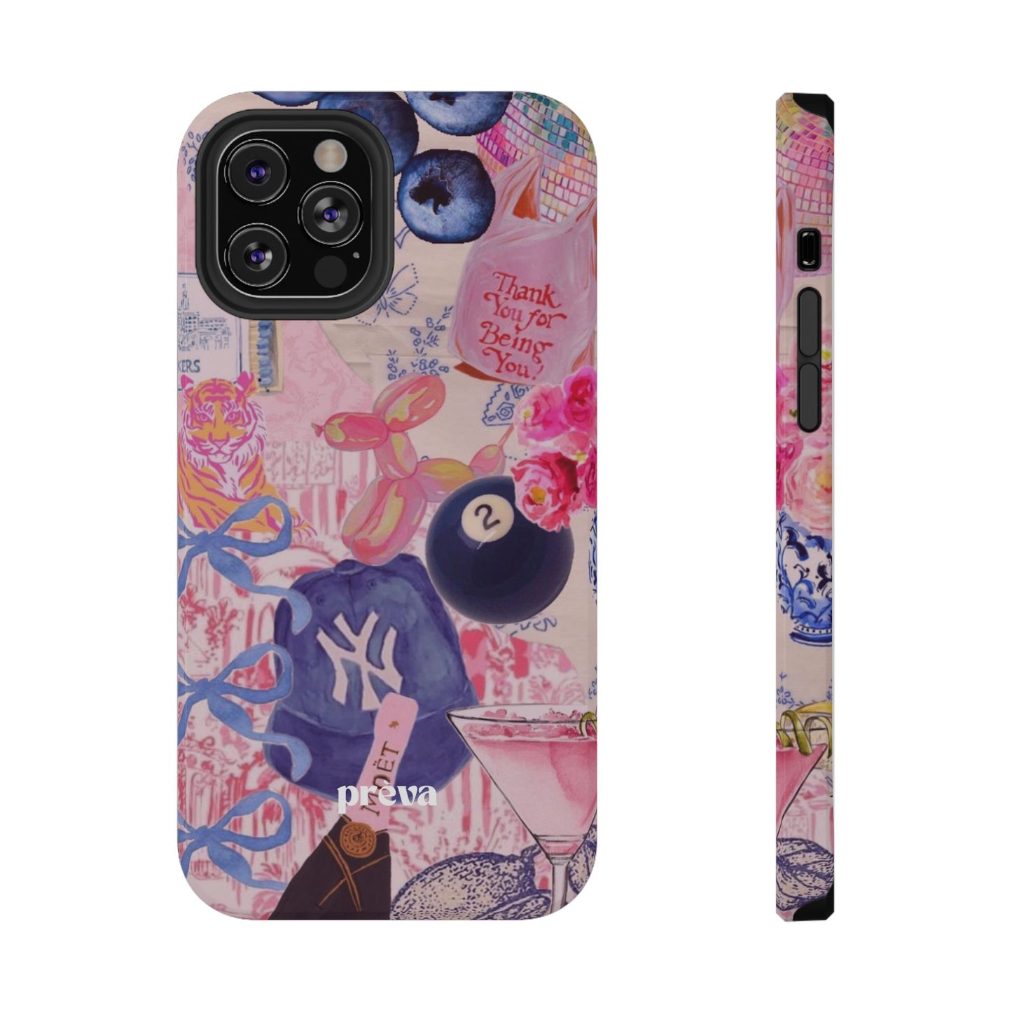 Retro 8 Ball Collage Phone Case