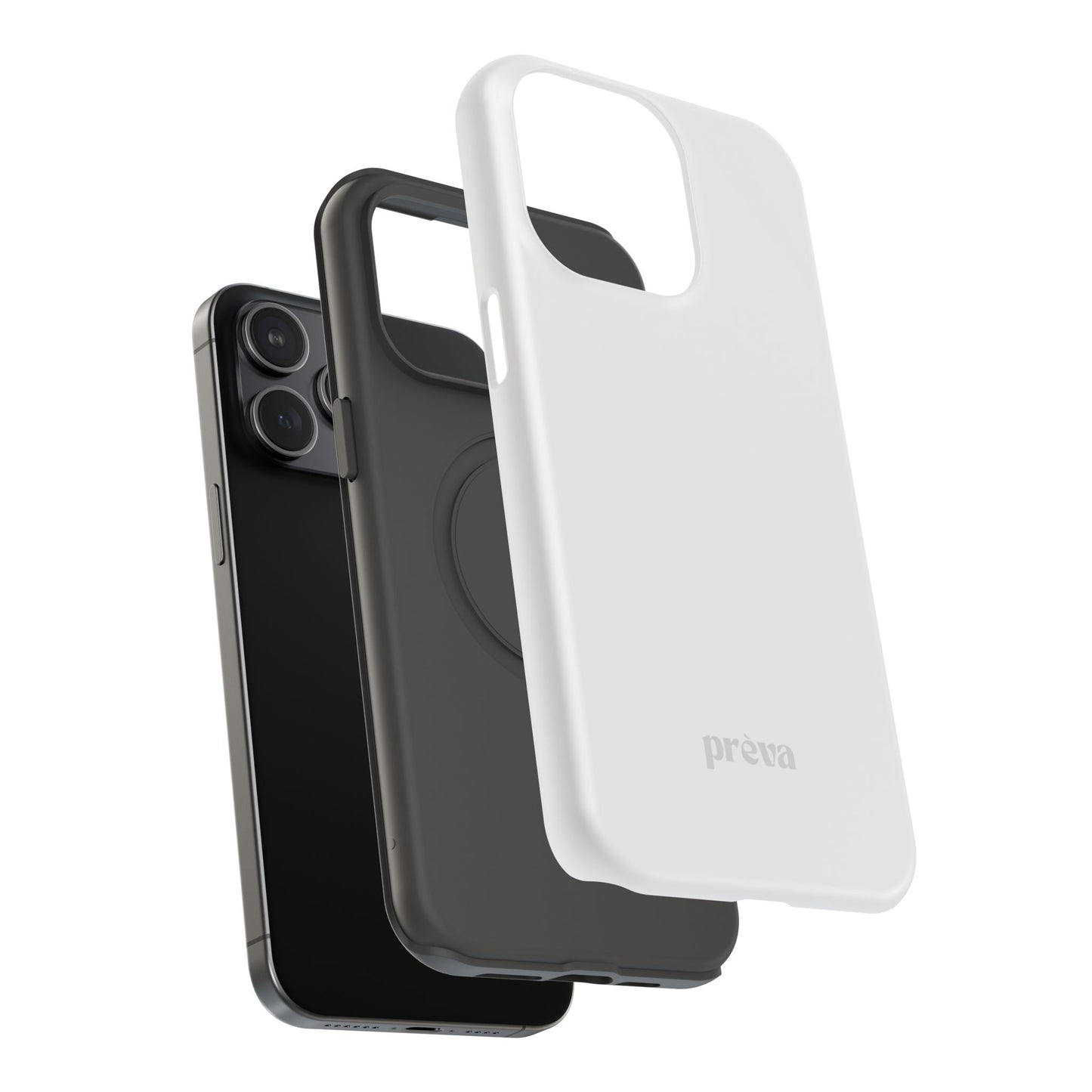 White & Grey Phone Case