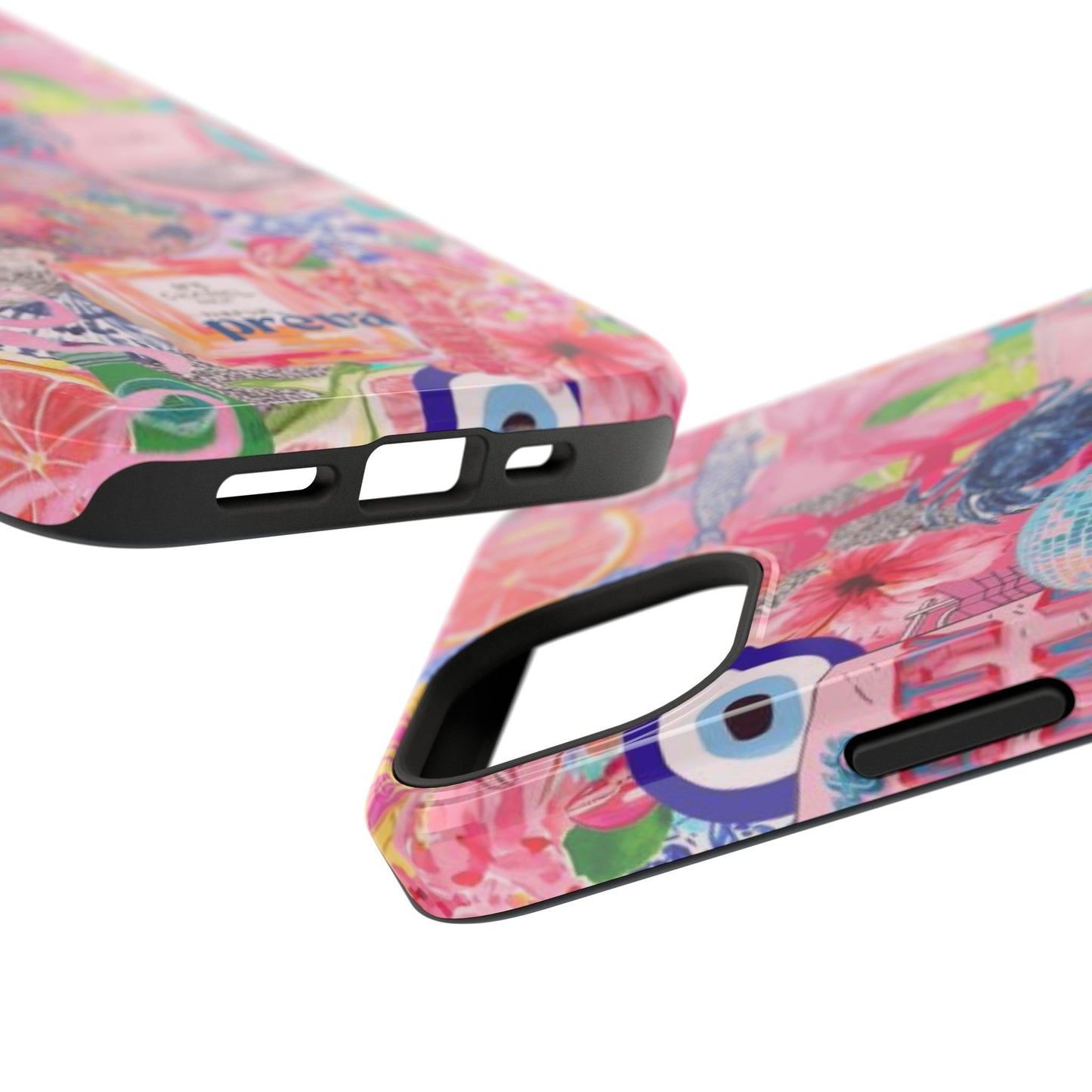 Floral & Pink Collage Phone Case