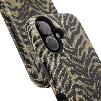Phone Case — Impact‑Resistant Tiger Print Rug Texture