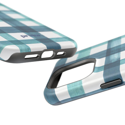 Teal Plaid Phone Case