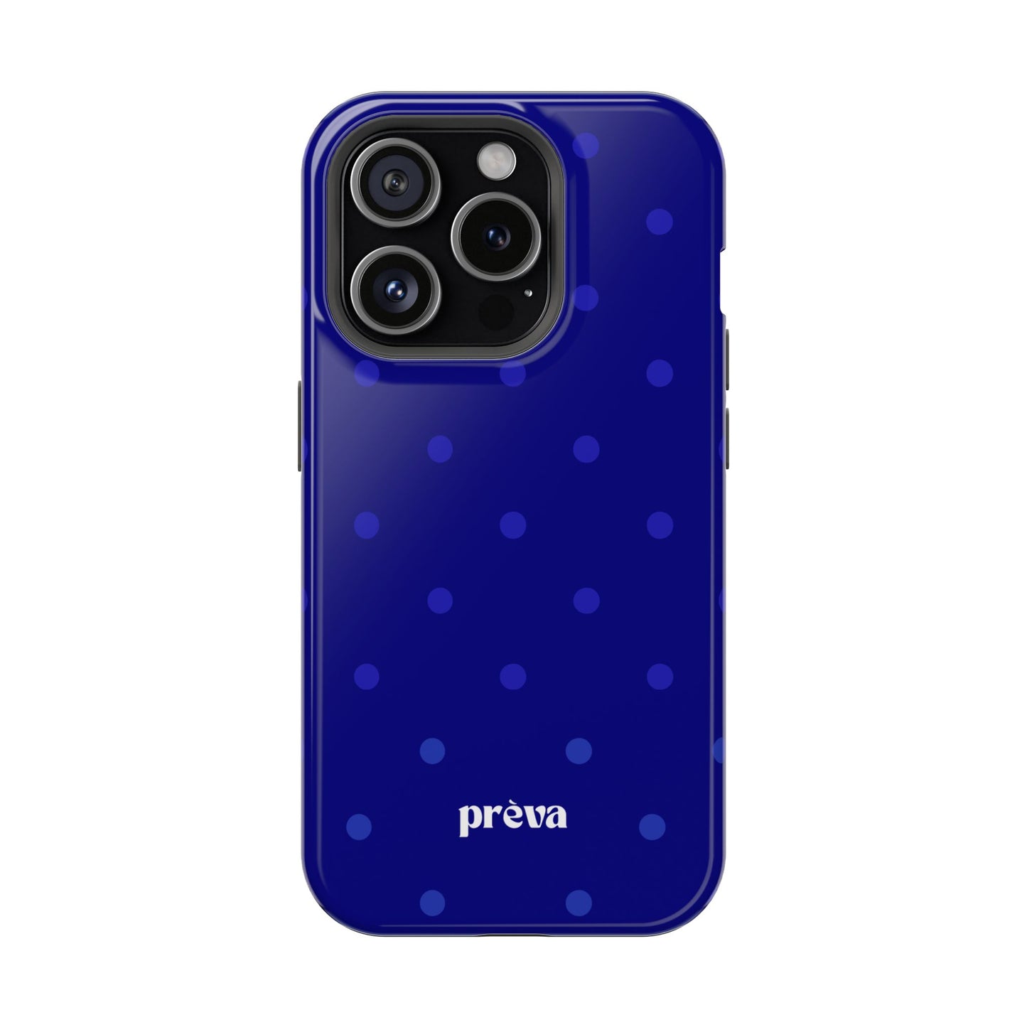 Dark Blue Polka Dots Phone Case