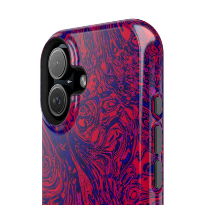 Marbled Red & Purple Impact Phone Case