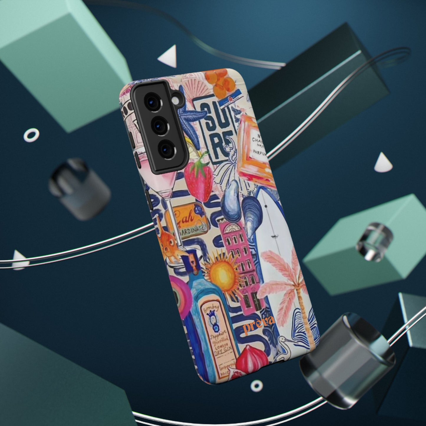 Tropical Beach Collage Phone Case