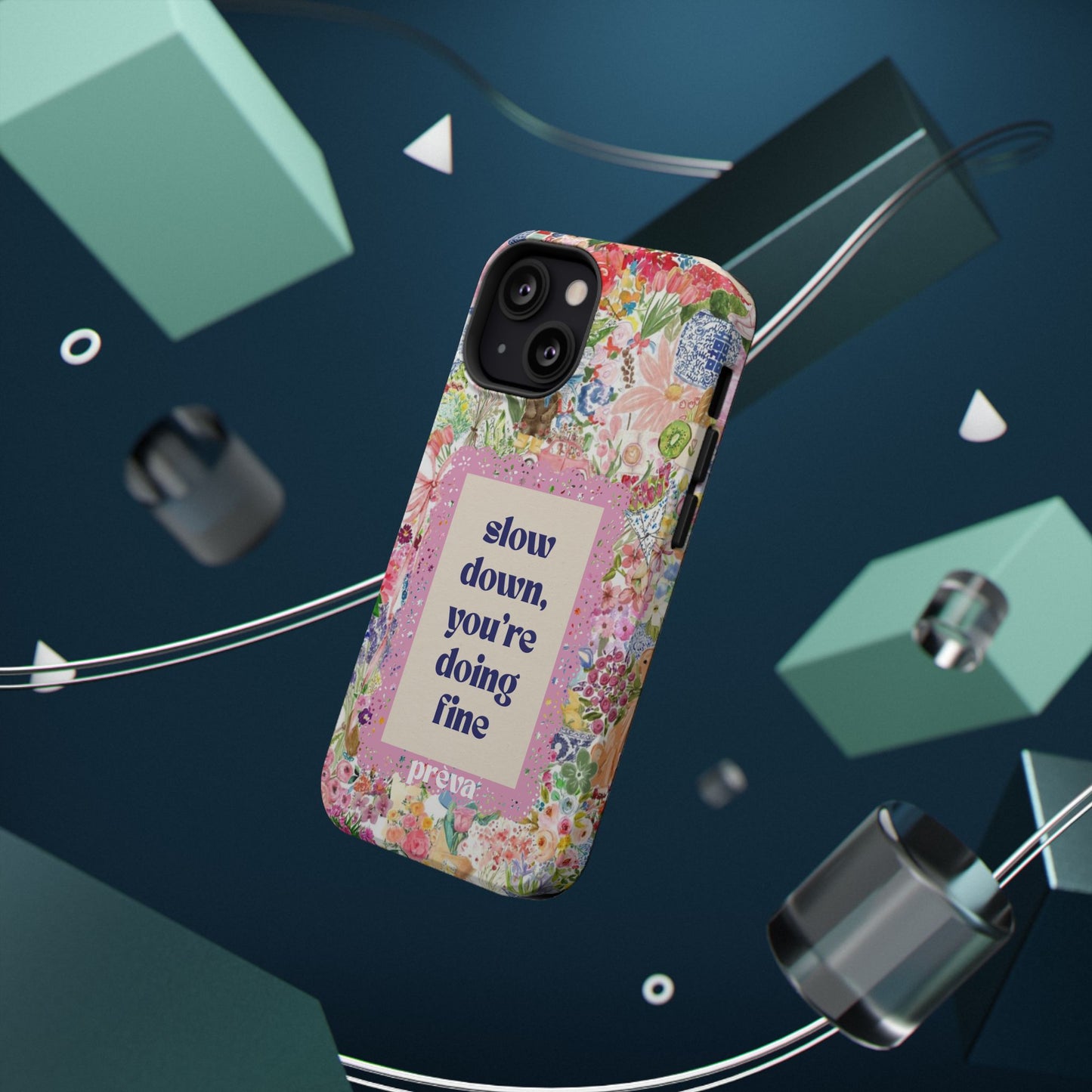 Slow Down Flowers x notsoken Phone Case