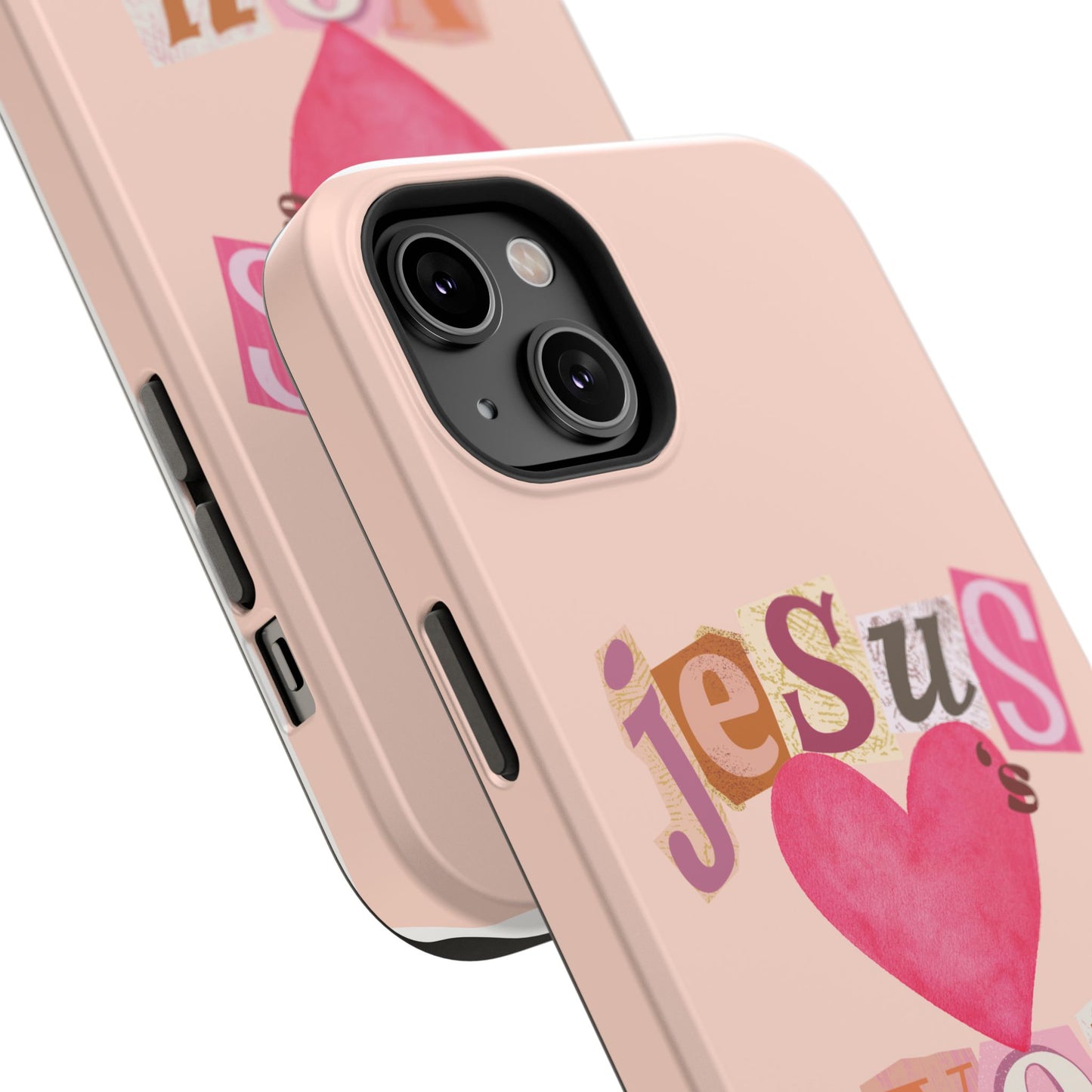 Pink Jesus Loves You Phone Case