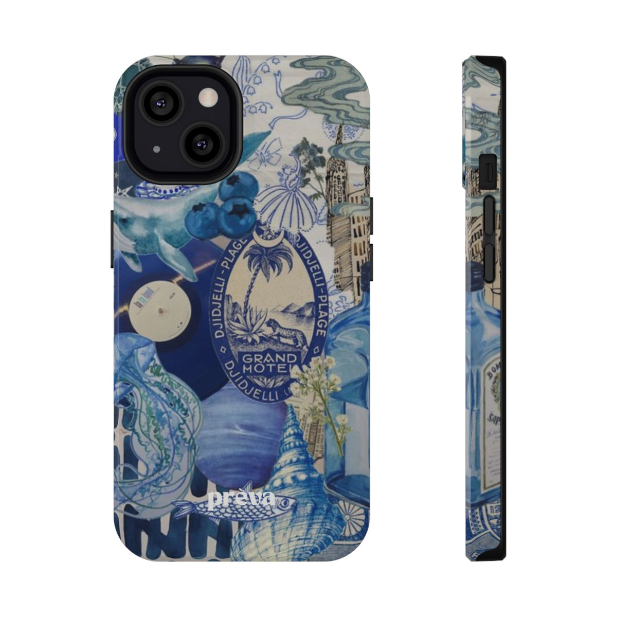 Blue Night Collage Phone Case
