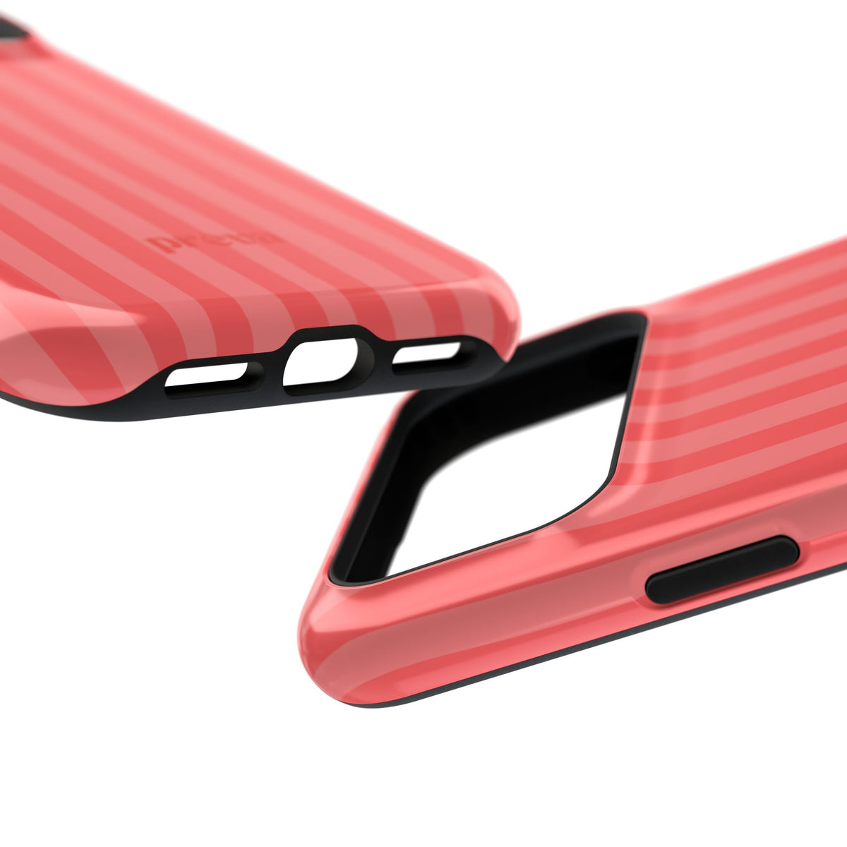 Coral Stipes Phone Case