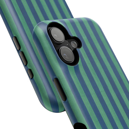 Green & Blue Stripes Phone Case