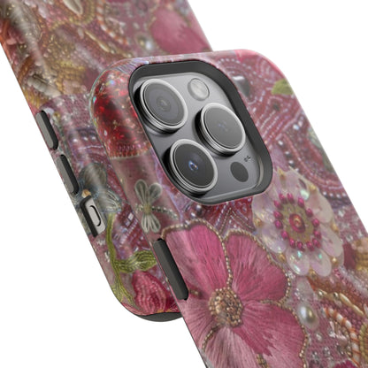 Floral Embroidery Phone Case