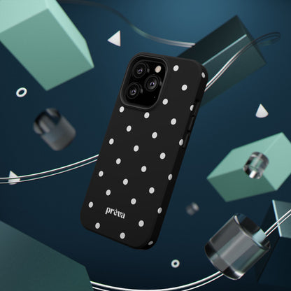 Black with White Polka Dots Phone Case