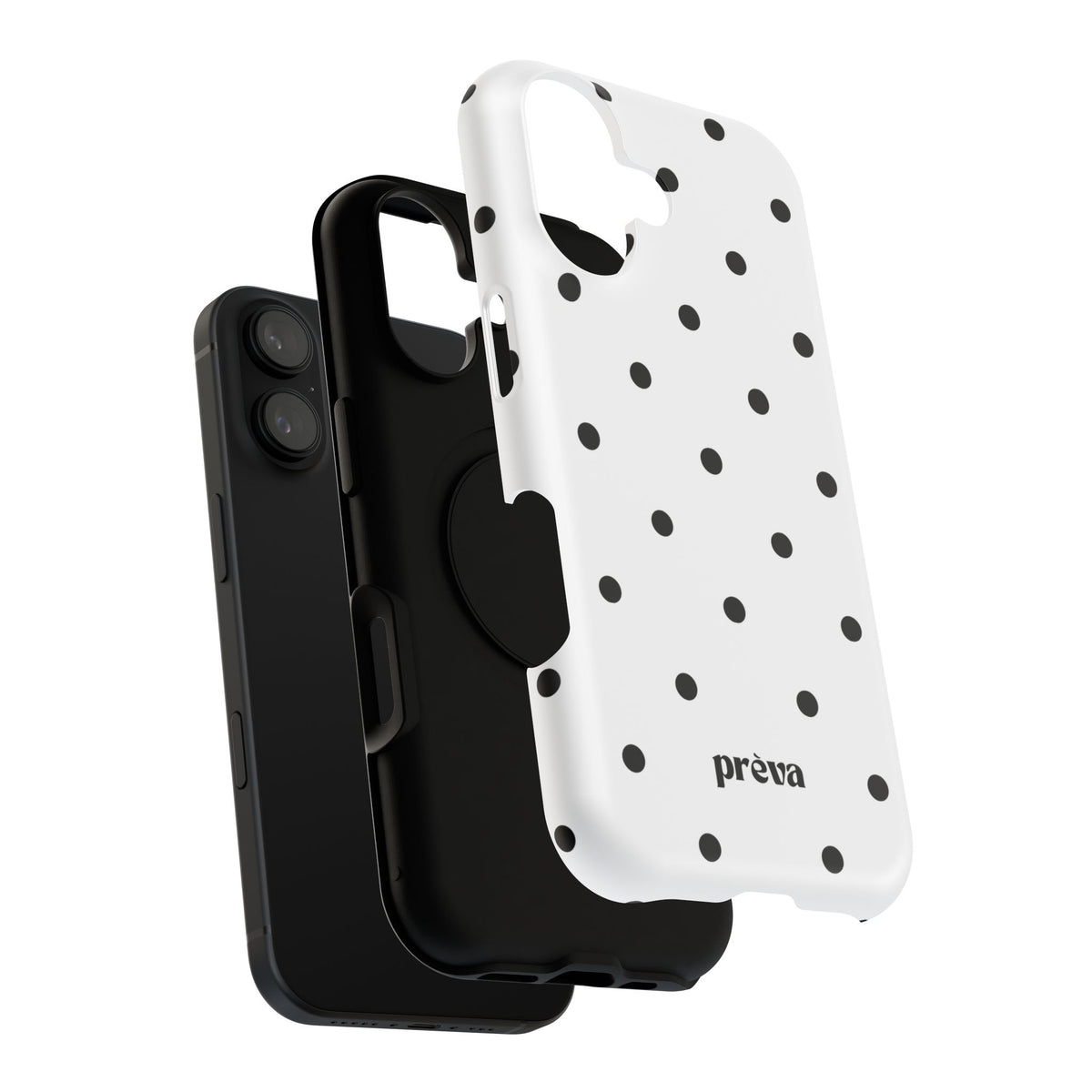 B&W polka dots Phone Case