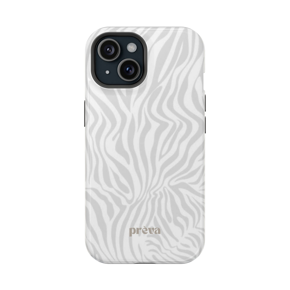 Zebra White Wave Phone Case