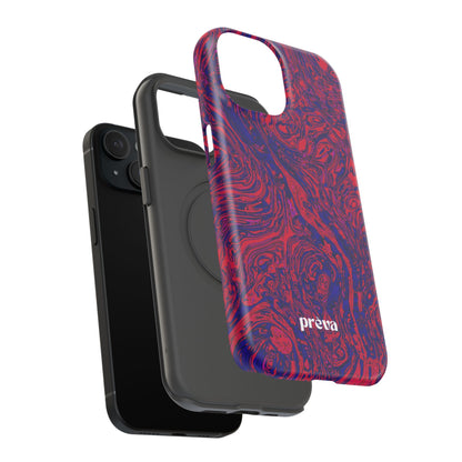 Marbled Red & Purple Impact Phone Case