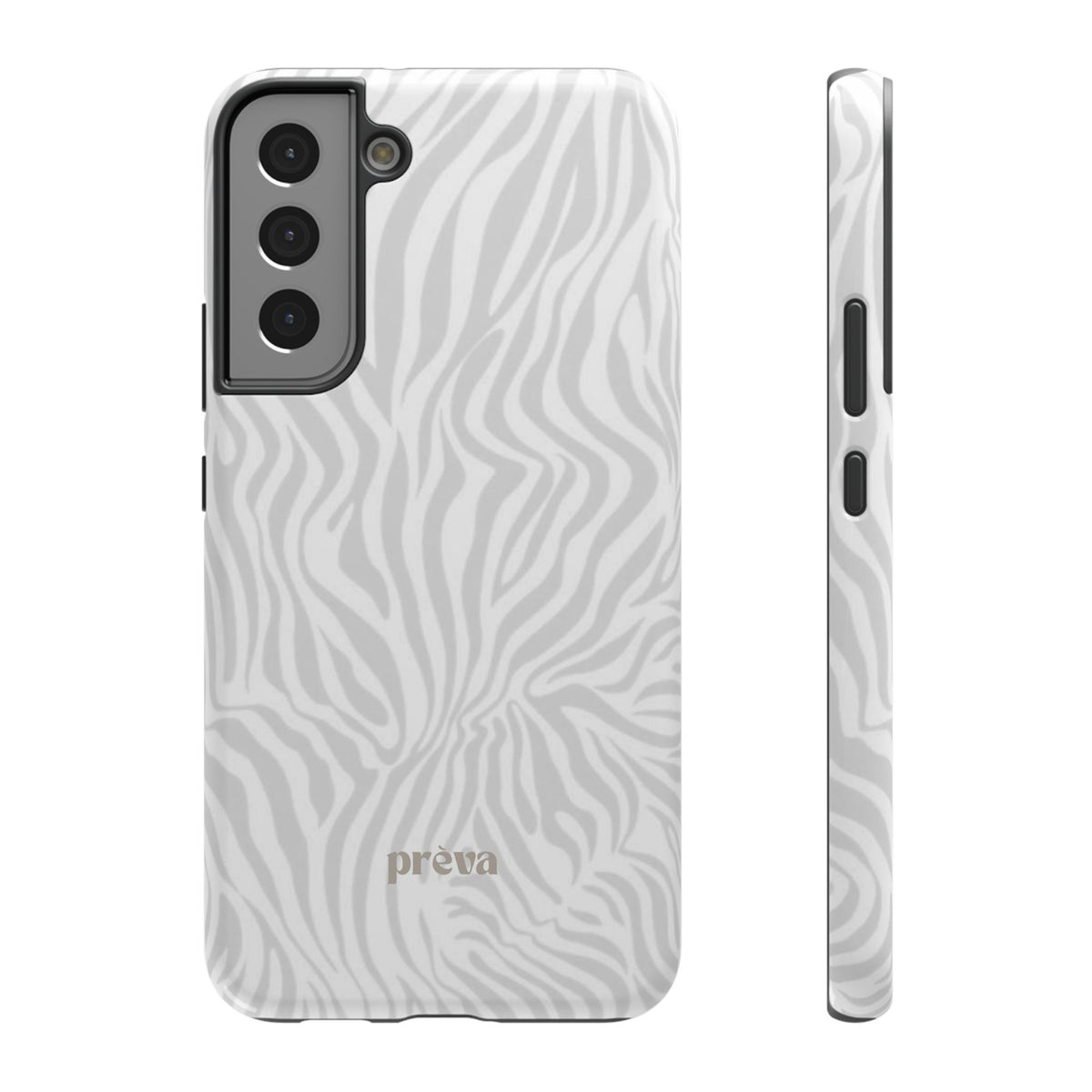 Zebra White Wave Phone Case