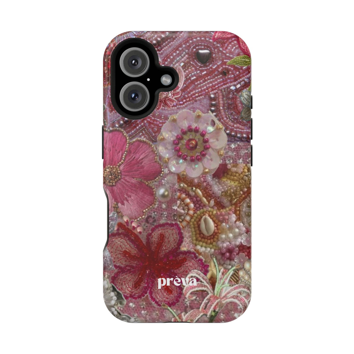 Floral Embroidery Phone Case