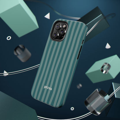 Striped Teal Phone Case