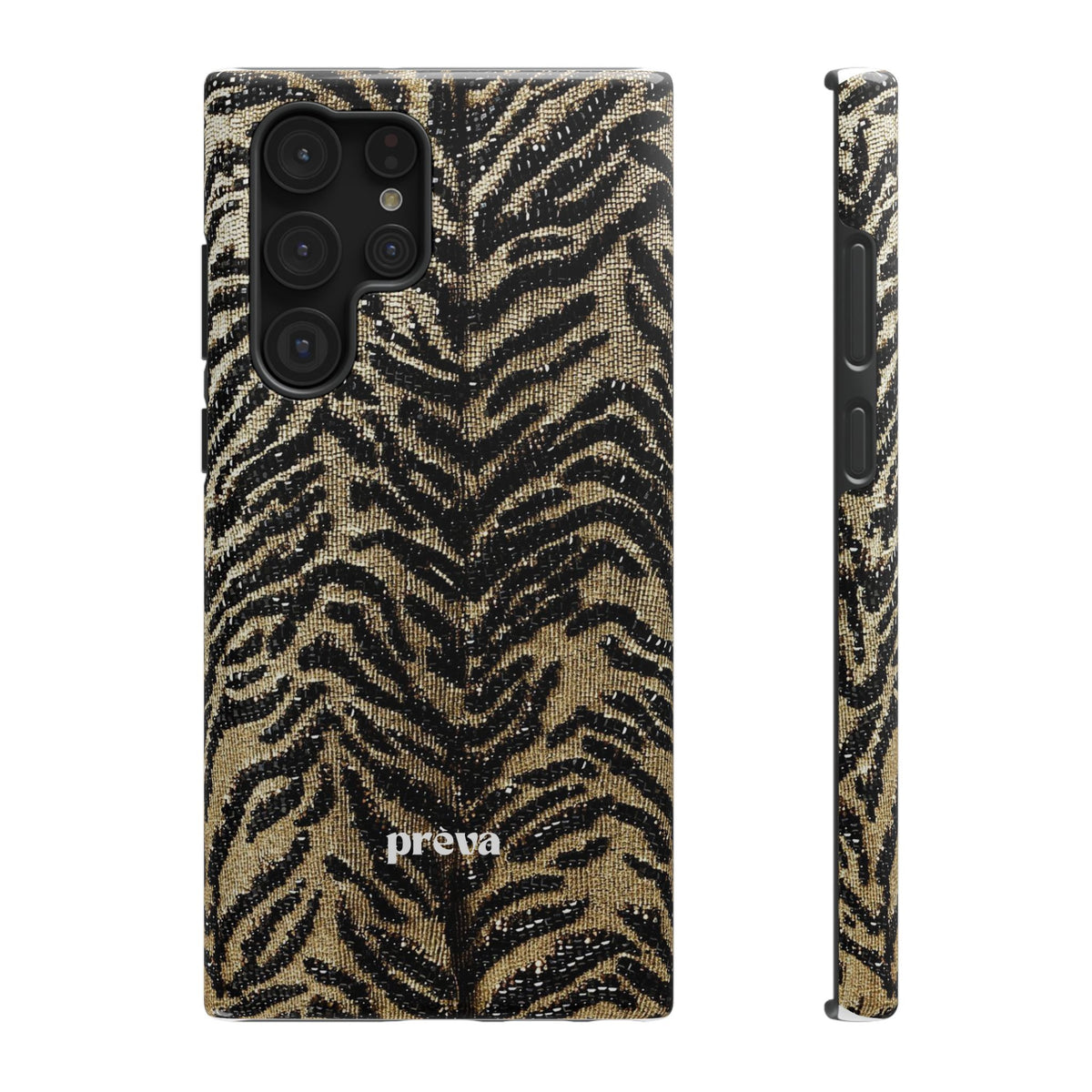 Phone Case — Impact‑Resistant Tiger Print Rug Texture