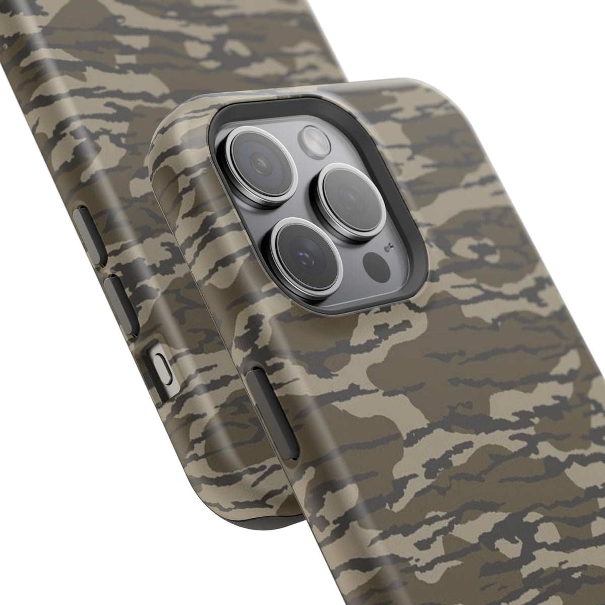 Camo Impact-Resistant Phone Case — Military Green Rugged Protection
