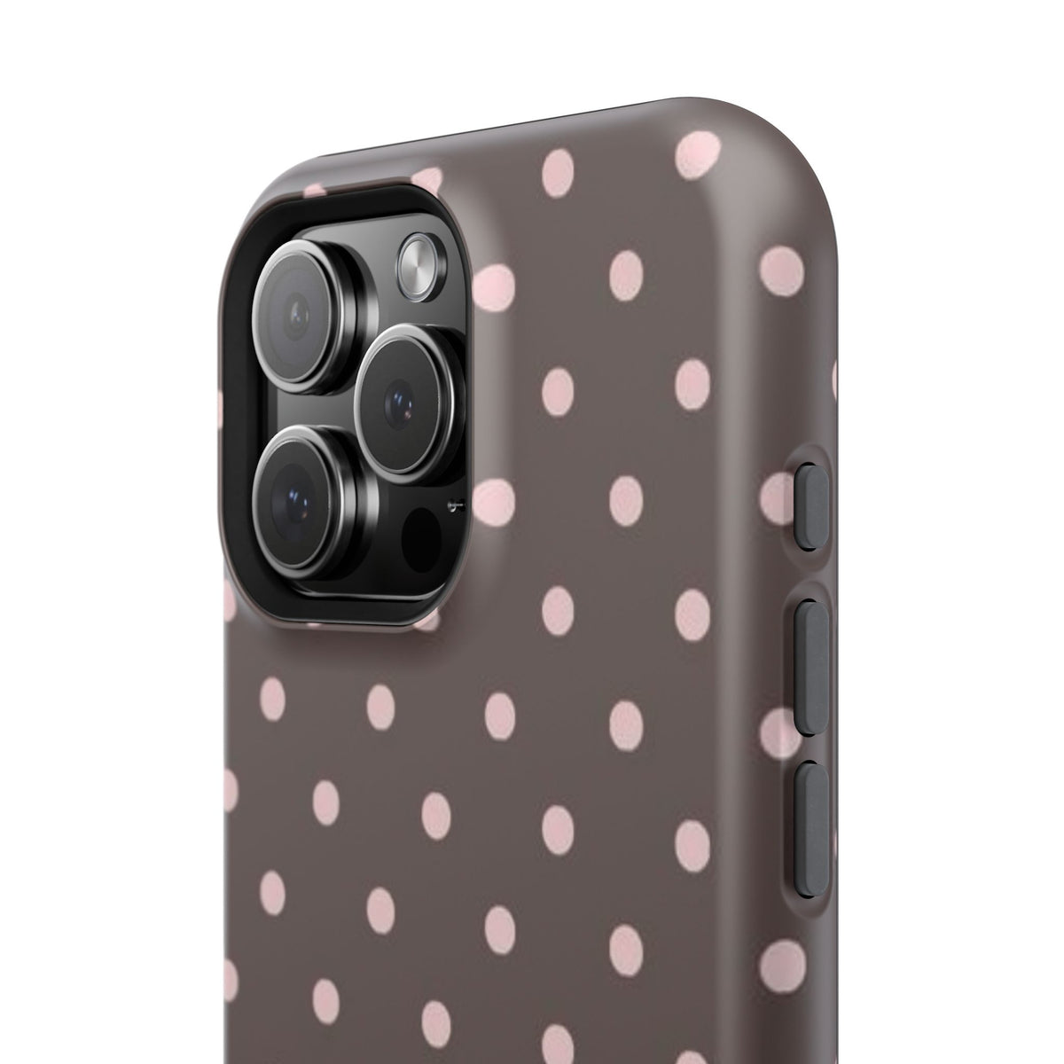 Brown and Pink Polka Dot Phone Case