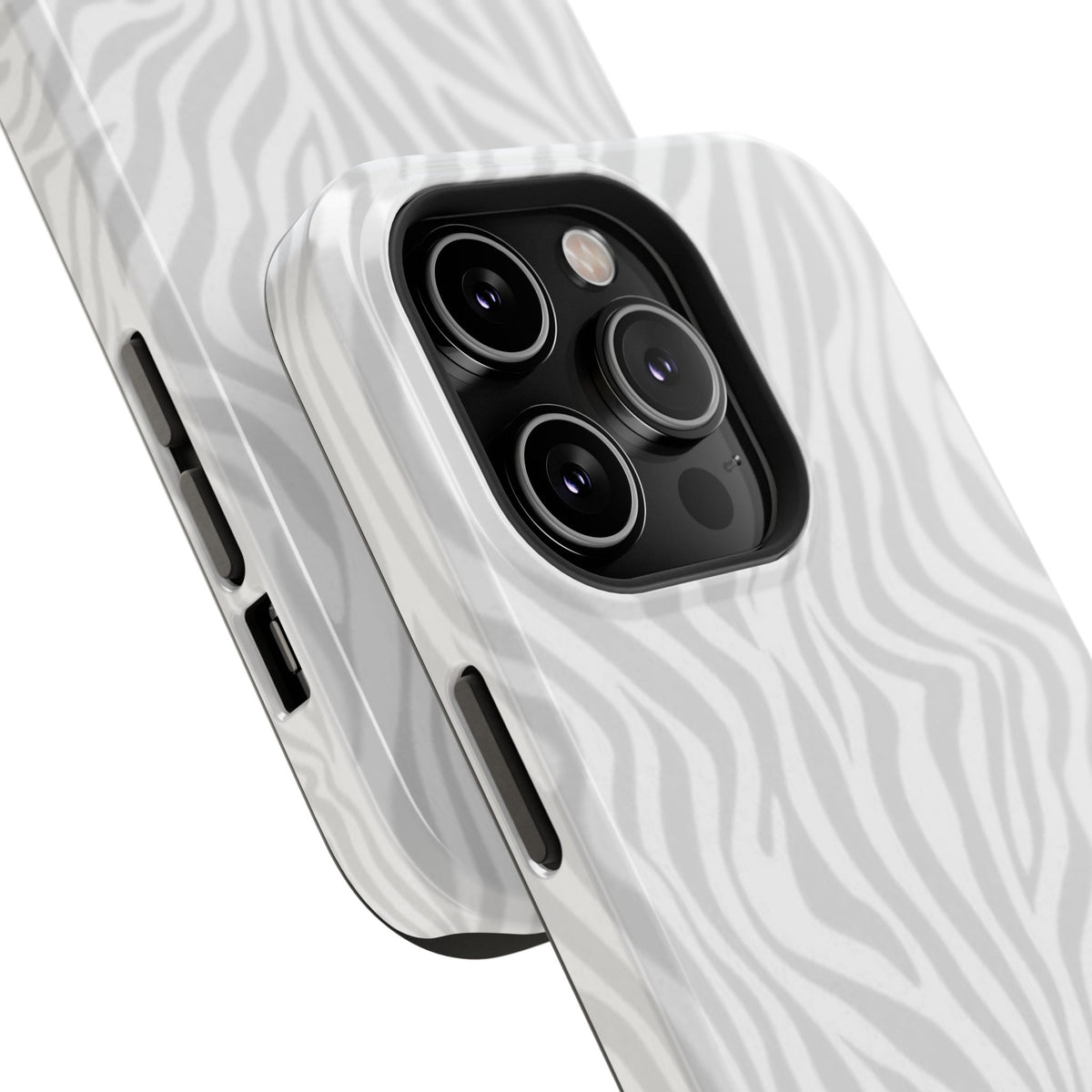 Zebra White Wave Phone Case