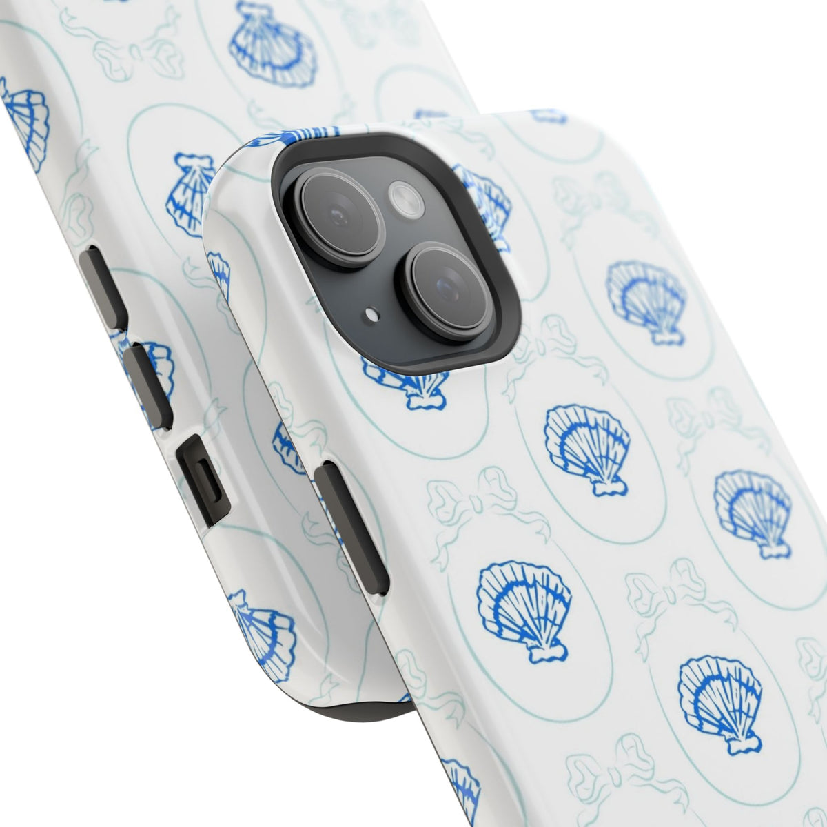 Fancy Teal Shell Phone Case