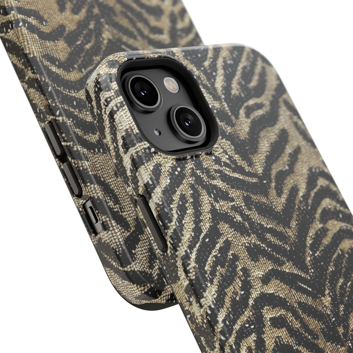 Phone Case — Impact‑Resistant Tiger Print Rug Texture