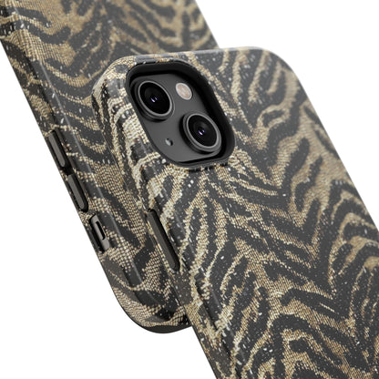 Phone Case — Impact‑Resistant Tiger Print Rug Texture