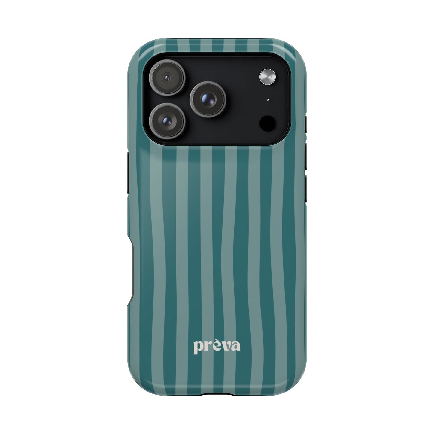 Striped Teal Phone Case