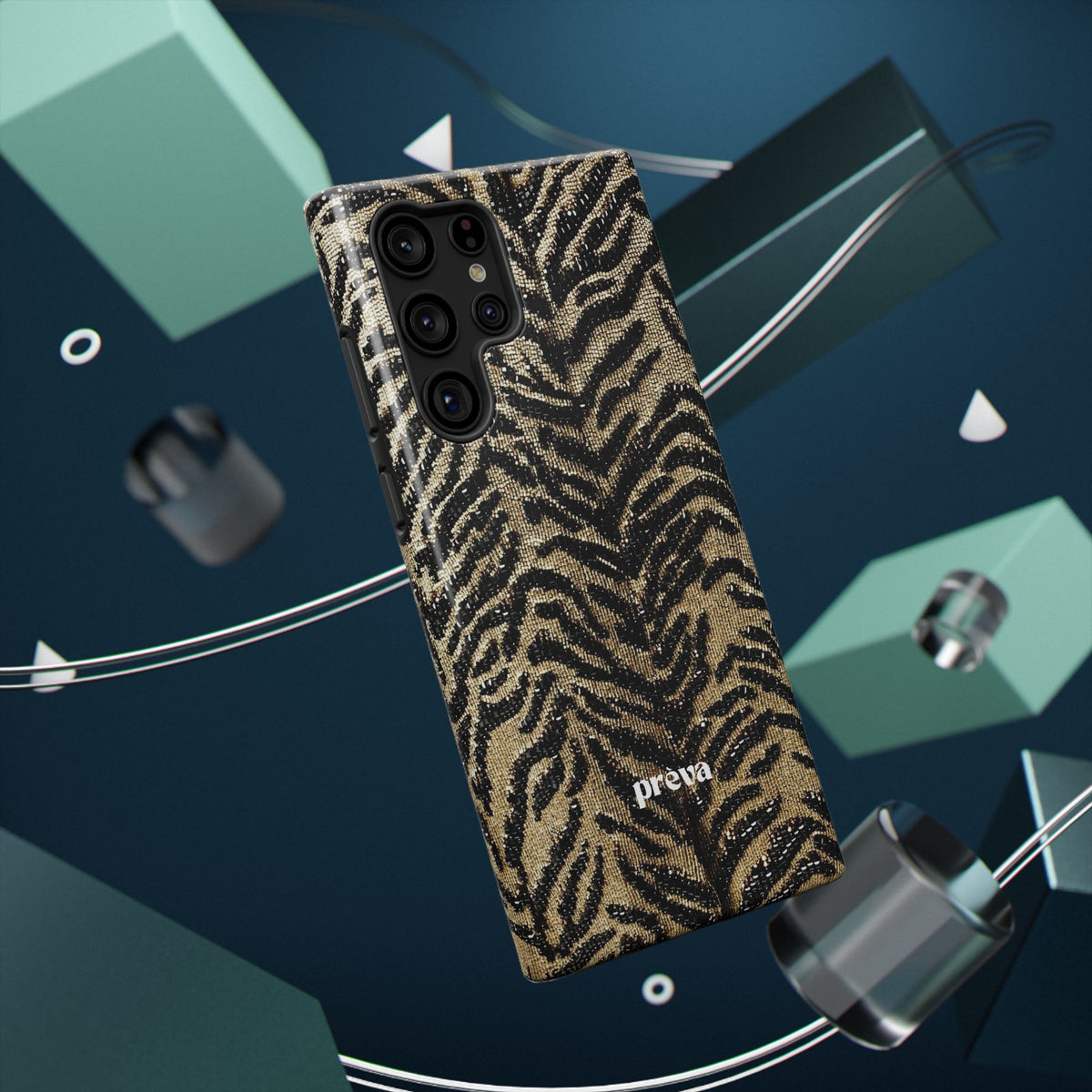 Phone Case — Impact‑Resistant Tiger Print Rug Texture