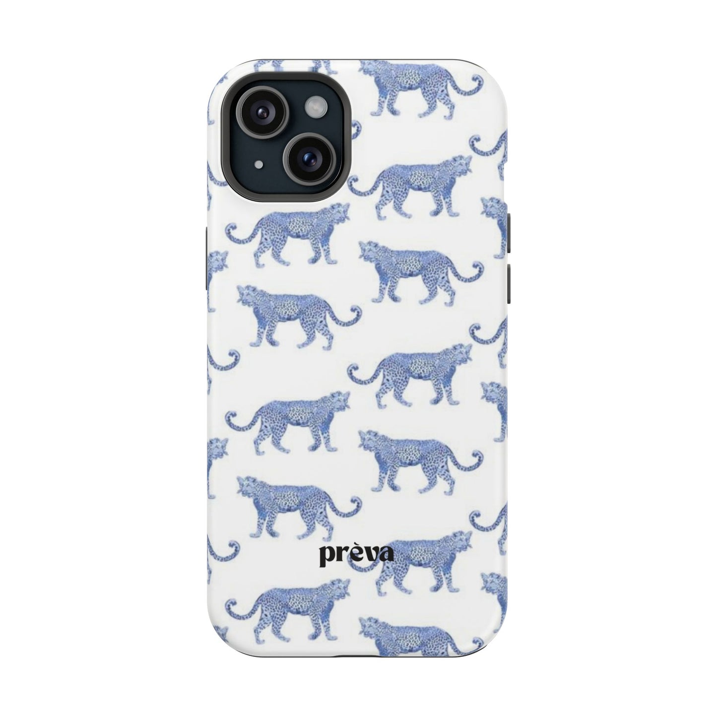 Blue Leopard Pattern Phone Case