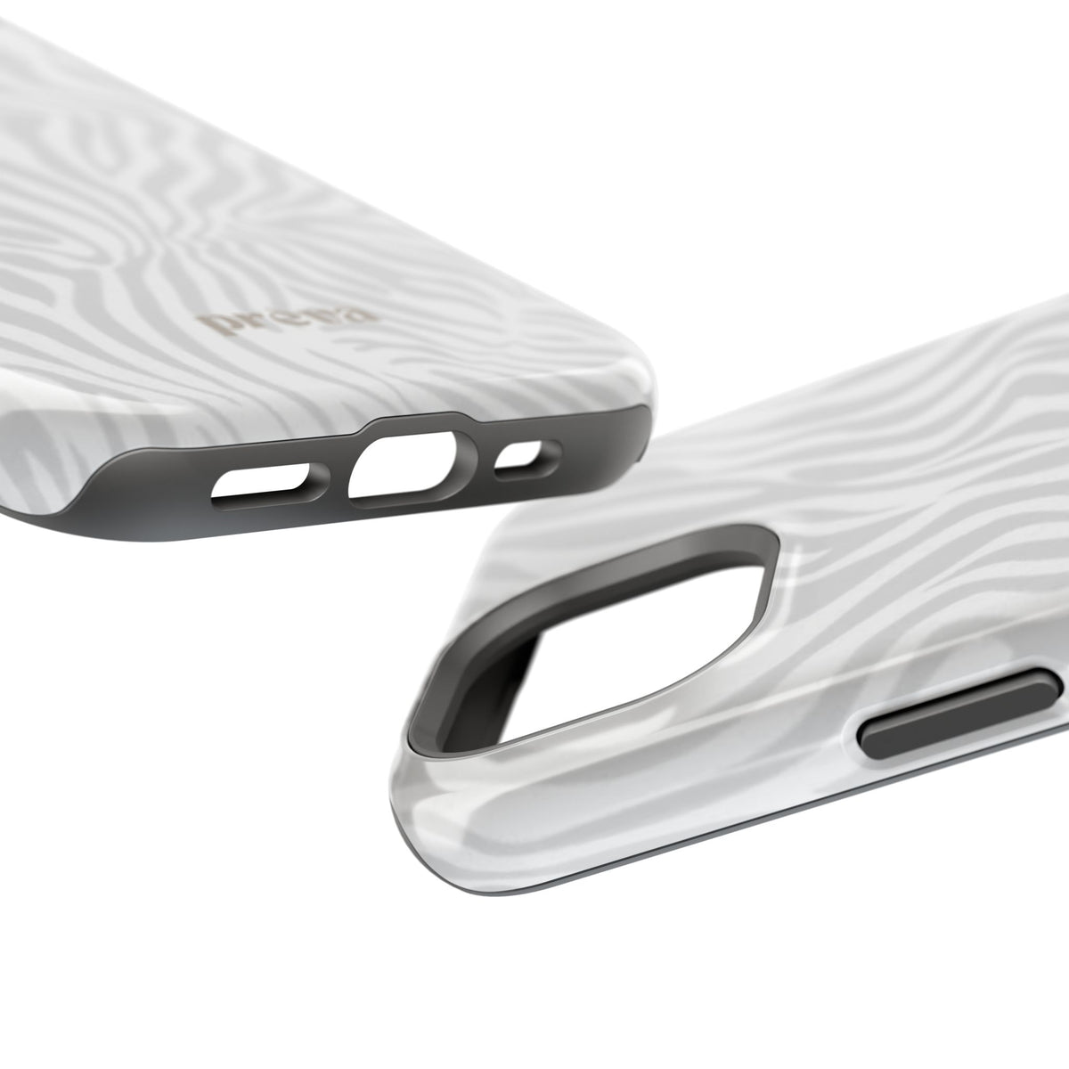 Zebra White Wave Phone Case