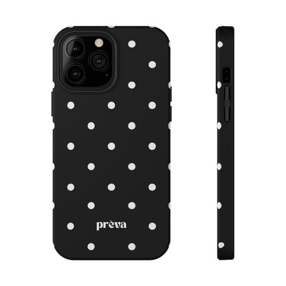 Black with White Polka Dots Phone Case
