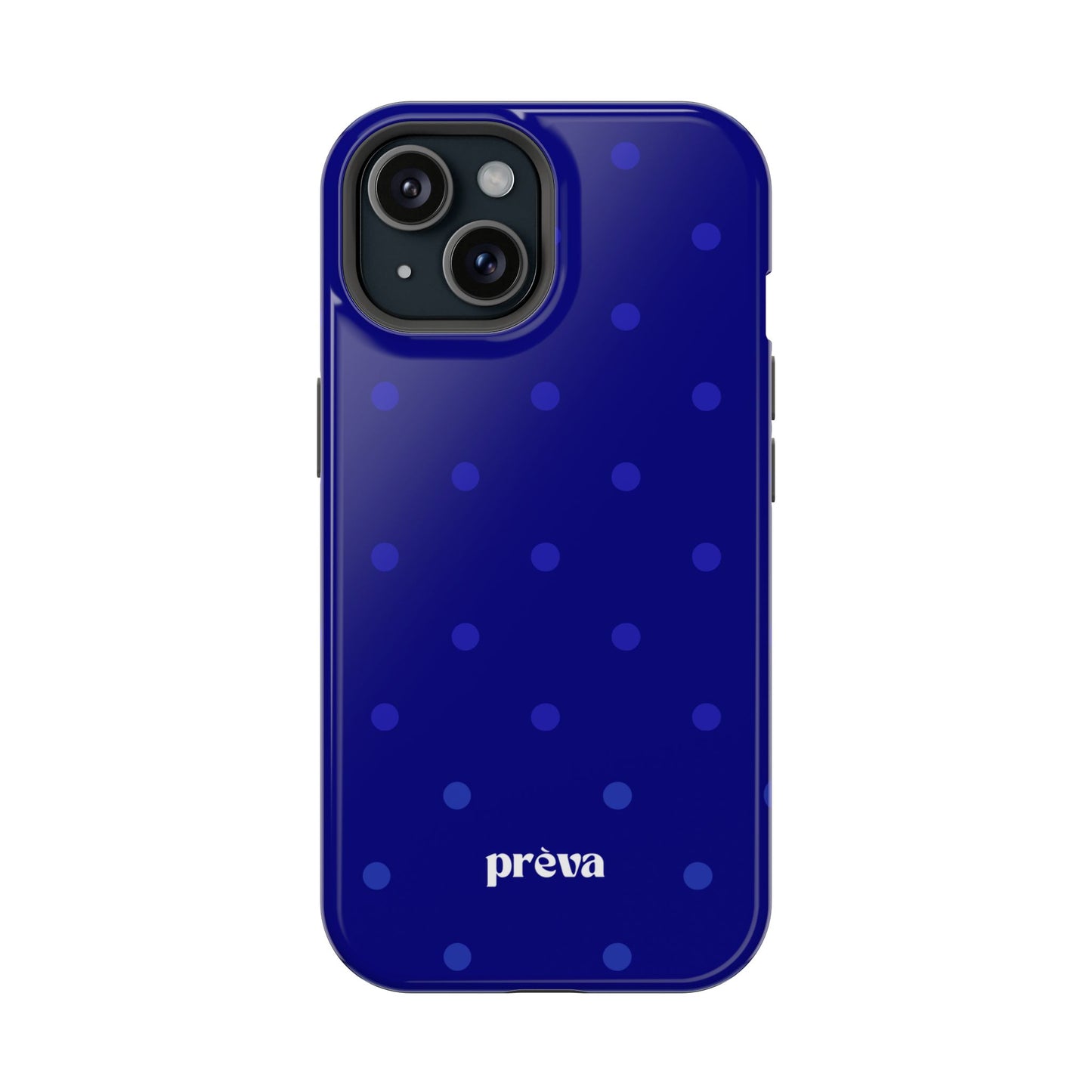 Dark Blue Polka Dots Phone Case