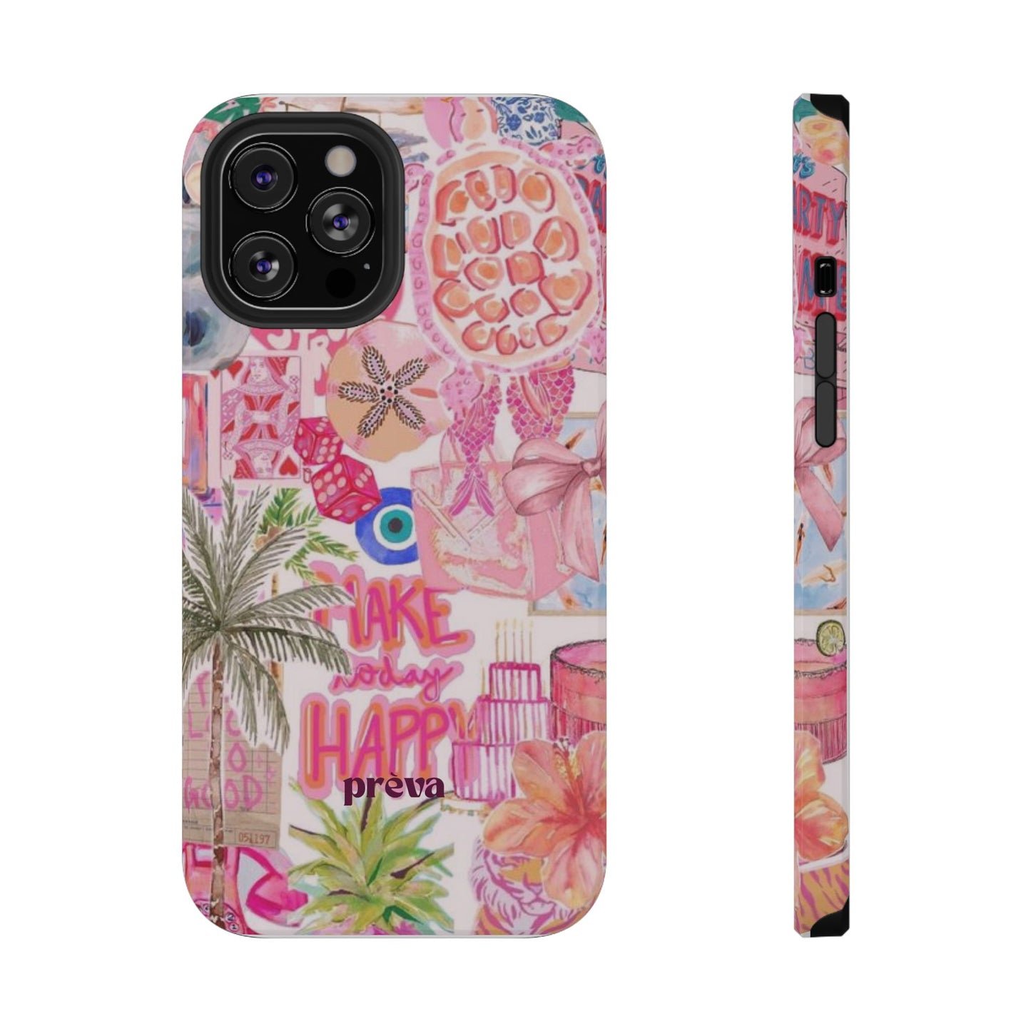 Pink Tropical Collage Phone Case