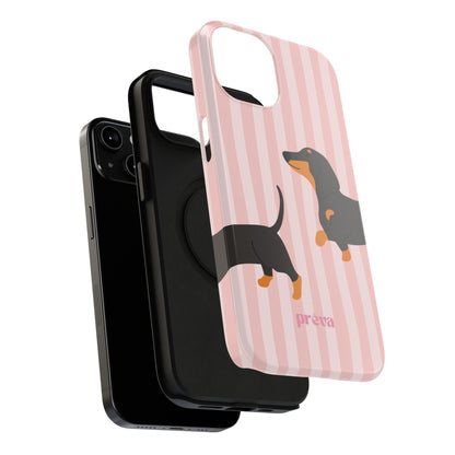 Dachshund Pink Stripes