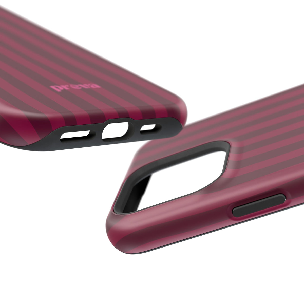 Burgandy Stripes x Ava Dudderar Phone Case