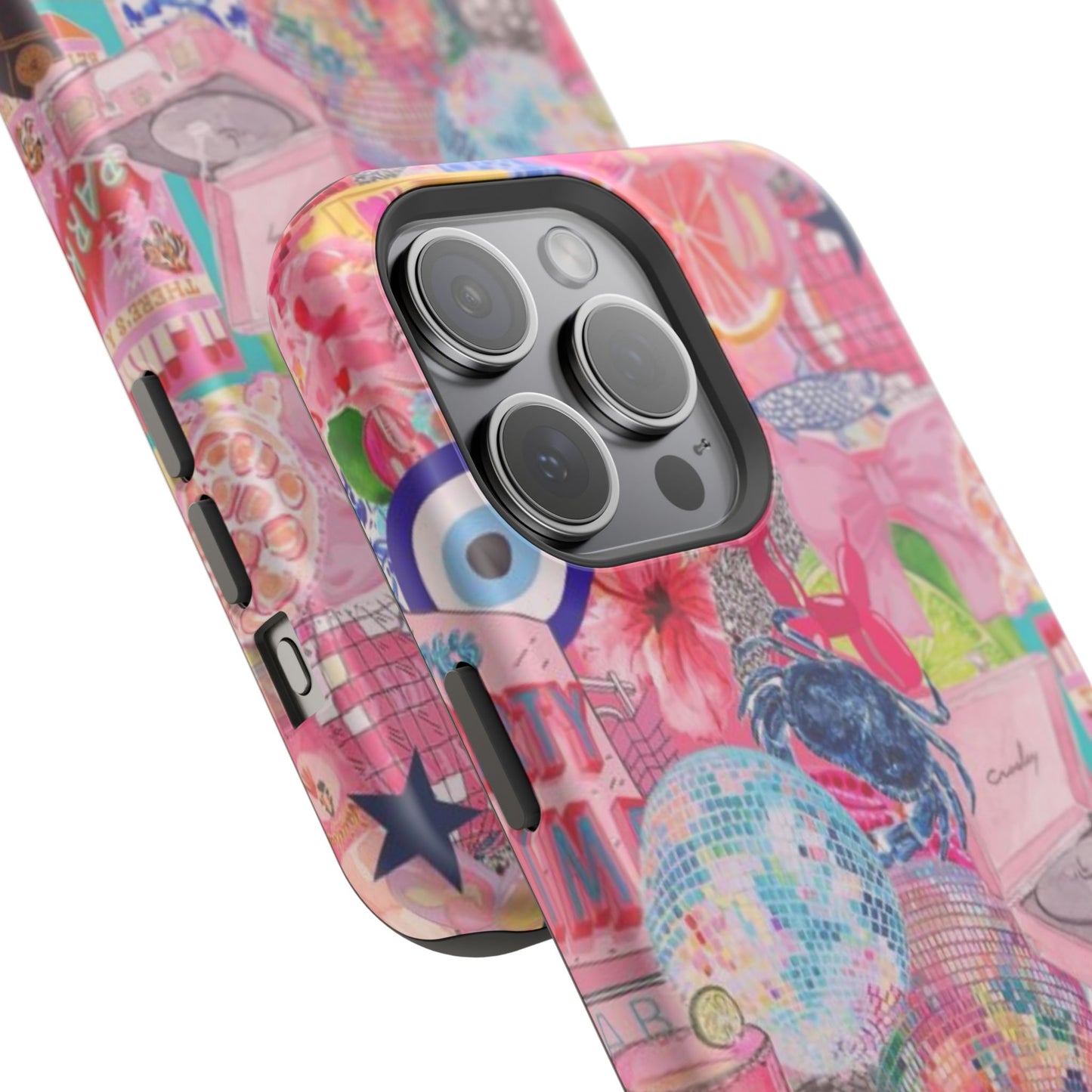 Floral & Pink Collage Phone Case